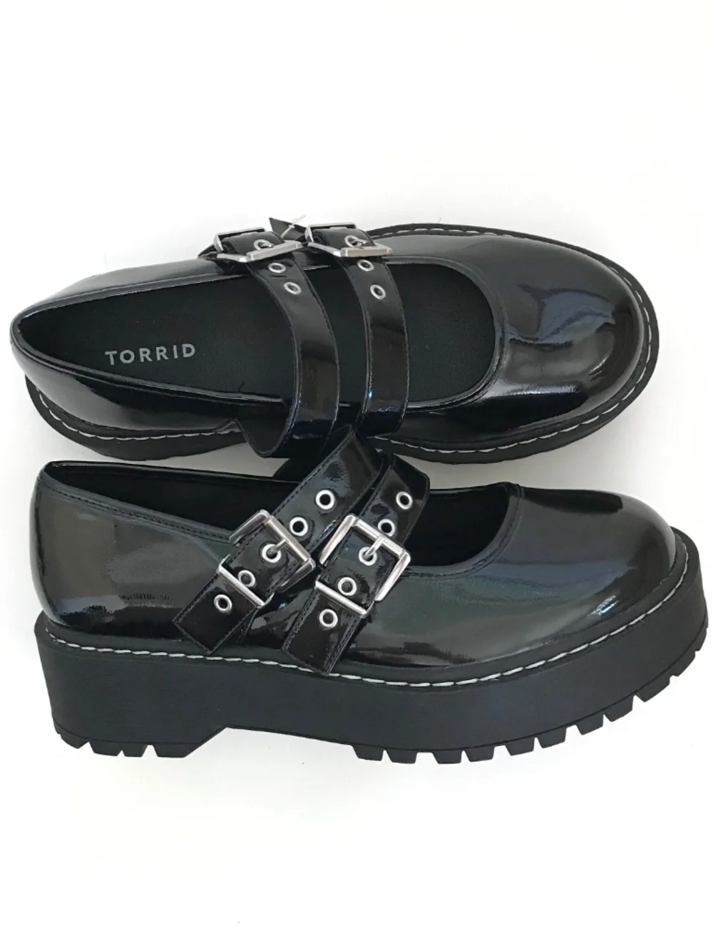 TORRID Mary Jane Black Patent Shoe Size 10.5 WW Extra Wide Width